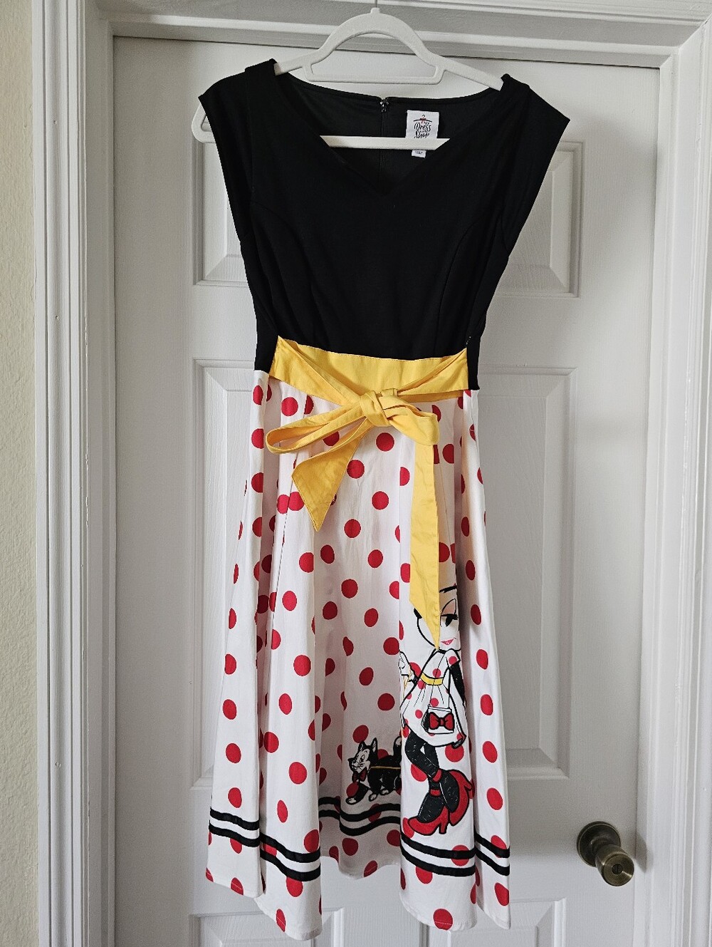 Disney Dress Shop Minnie Mouse & Figaro Retro Swing Dress – Women's Size Small